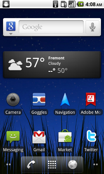 Android Froyo Screenshot