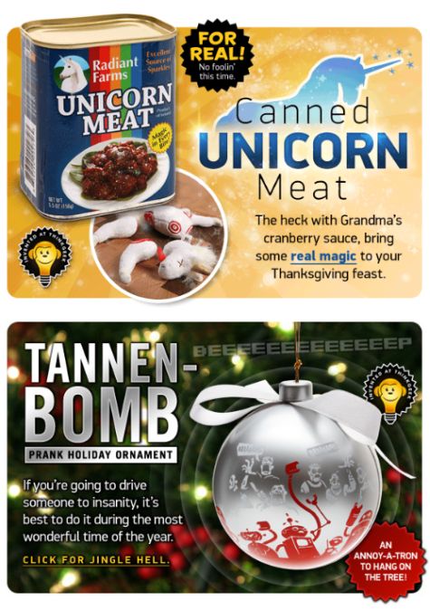 TannenBomb and Canned Unicorn Meat