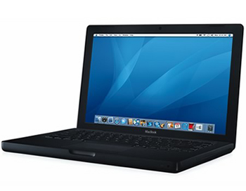 black macbook