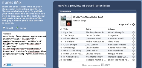 itunes imix